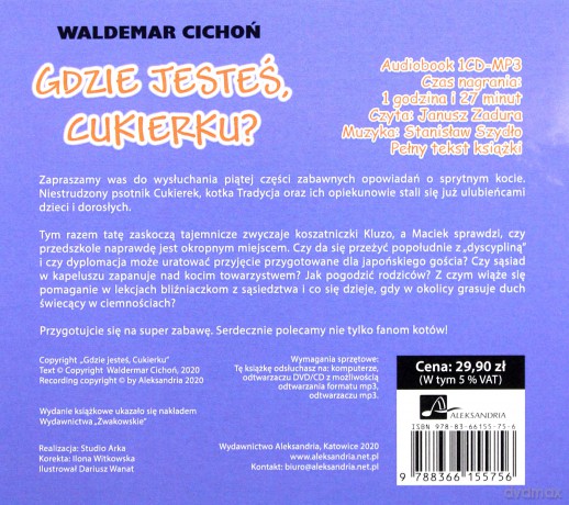 Gdzie jesteś Cukierku - Waldemar Cichoń [AUDIOBOOK]