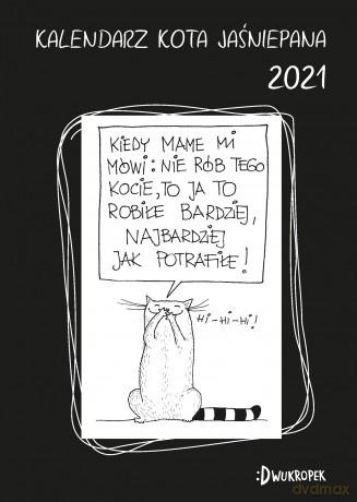 Kalendarz Kota Jaśniepana 2021 - Magdalena Gałęzia [KALENDARZ]