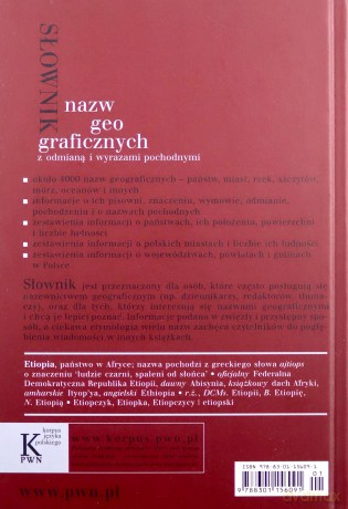 Słownik nazw geograficznych z odmianą i wyrazami pochodnymi - Jan Grzenia [KSIĄŻKA]