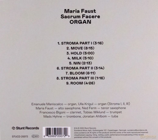 Maria Faust Sacrum Facere: Organ [CD]