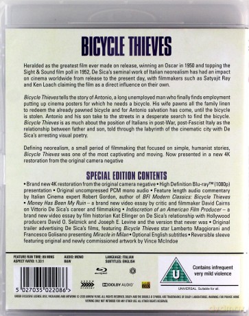 Bicycle Thieves (Złodzieje rowerów) [Blu-Ray]