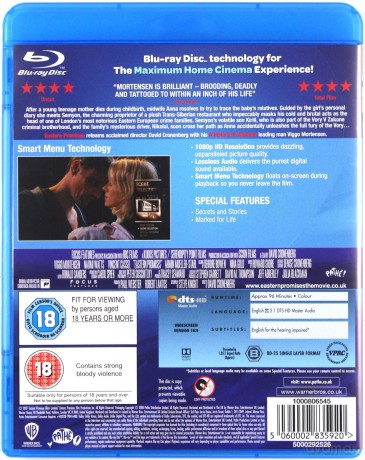 Eastern Promises (Wschodnie obietnice) [Blu-Ray]