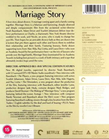 Marriage Story (Historia małżeńska) [Blu-Ray]