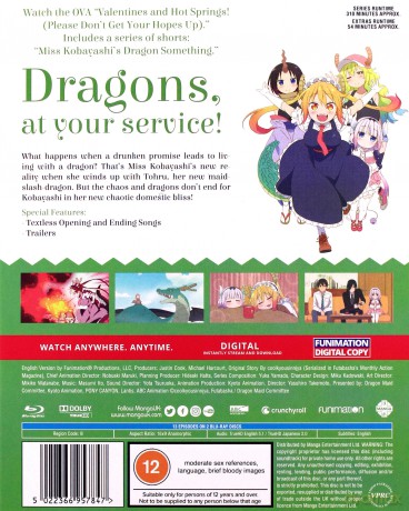 Miss Kobayashis Dragon Maid: The Complete Series (Limited Edition) [2xBlu-Ray]