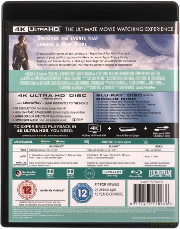 Rogue One: A Star Wars Story (Łotr 1. Gwiezdne wojny - historie) [Blu-Ray 4K]+[Blu-Ray]