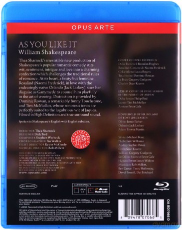 Shakespeare: Shakespeareas You Like It [Blu-Ray]