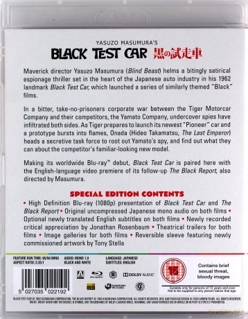The Black Test Car / The Black Report [Blu-Ray]