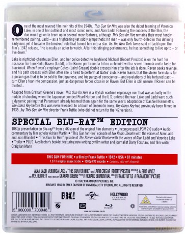 This Gun For Hire (Pistolet do wynajęcia) [Blu-Ray]