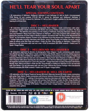 Hellraiser 1-3 (Wysłannik piekieł) (steelbook) [3xBlu-Ray]