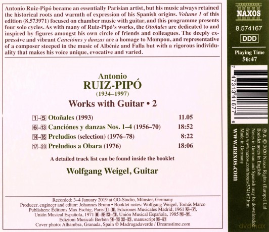 Wolfgang Weigel: Antonio Ruiz-Pipo: Works With Guitar. 2 [CD]