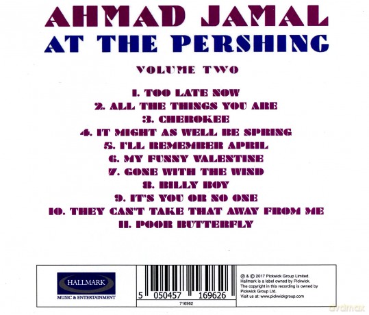 Ahamd Jamal: At The Pershing Vol 2 [CD]