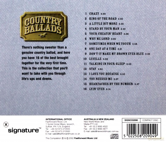 Country Ballads [CD]