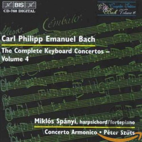 Concertos Armonicoszuts: Cpebachkeyboard Concertos Vol 8 [CD]