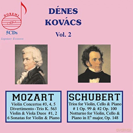 Denes Kovacs: Denes Kovacs Vol. 2: Mozart And Schubert [5CD]