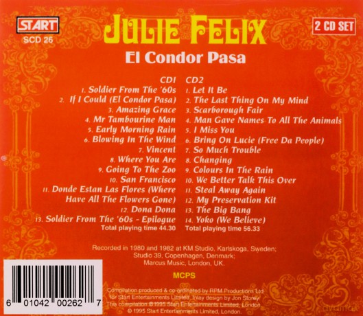 Julie Felix: El Condor Pasa [CD]