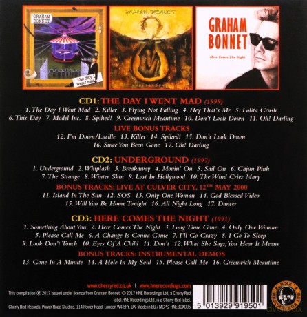 Graham Bonnet: Flying Not Falling 1991-1999: 3Cd Remastered Boxset Edition [3CD]