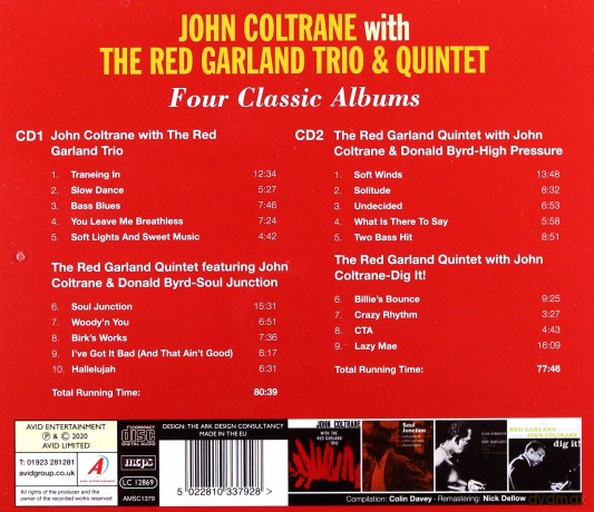 John Coltrane & The Red Garland Trio & Quintet: Four Classic Albums [2CD]