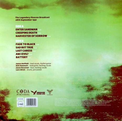 Metallica: Harvesters Of Sorrow - Live Broadcast Moscow 1991 - Yellow Vinyl [Winyl]