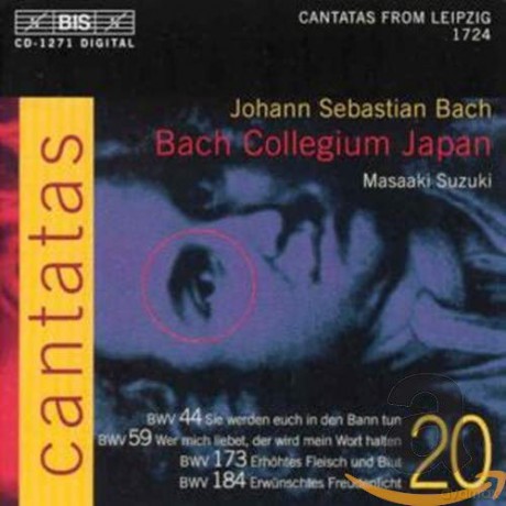 Bach Collegium Japansuzuki: Js Bachcantatas Vol 20 [CD]