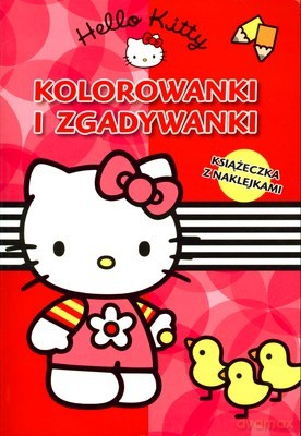 Hello Kitty Kolorowanki i Zgadywanki Książeczka z Naklejkami [KSIĄŻKA]