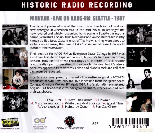 Nirvana: Live On Kaos Fm. Seattle 1987 [CD]