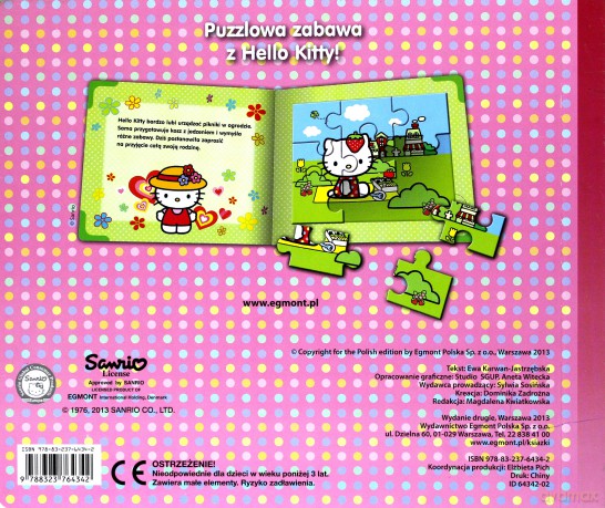 Hello Kitty Puzzlowa Książeczka (twarda) [KSIĄŻKA]