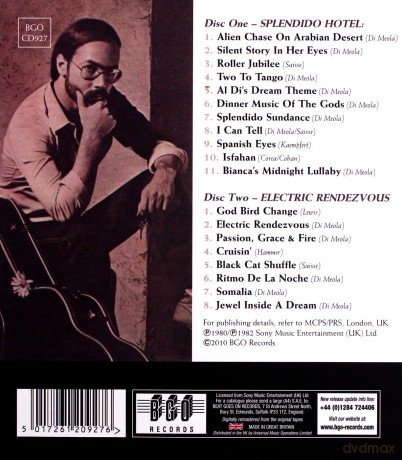 Al Di Meola: Splendido Hotel Electric Rendezvous [2CD]