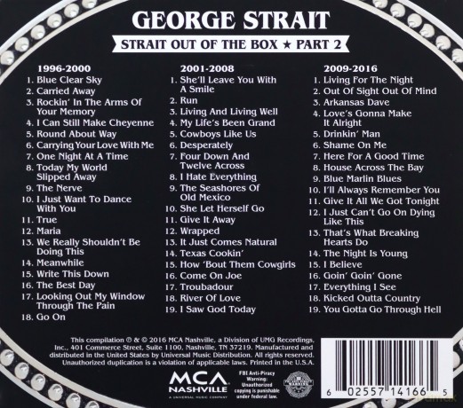 George Strait: Strait Out Of The Box - Vol 2 [3CD]