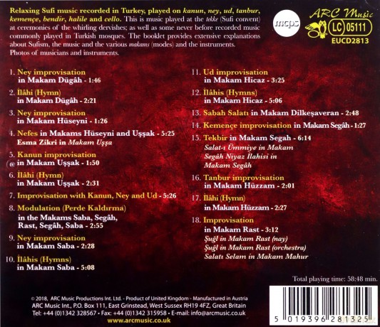 Sufi Music Ensemble: Sufi Music From Turkey [CD]