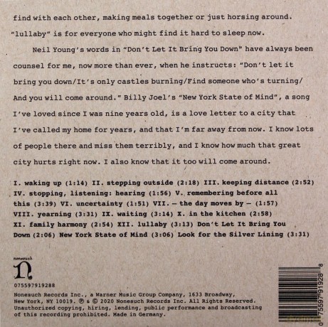 Brad Mehldau: Suite: April 2020 [CD]