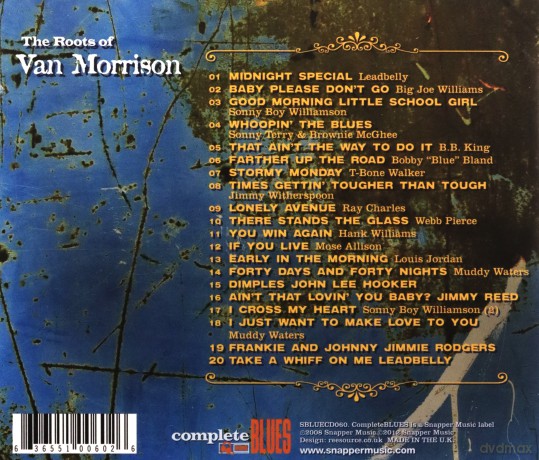 Various Blues: The Roots Of Van Morrison [CD]