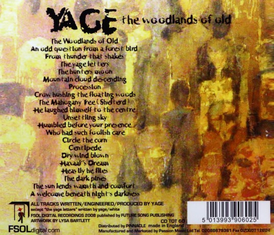 Yage: The Woodlands Of Old [CD]