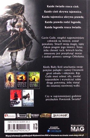 Gorejąca biel. Powiernik Światła. Księga 5. Część 2 - Brent Weeks [KSIĄŻKA]