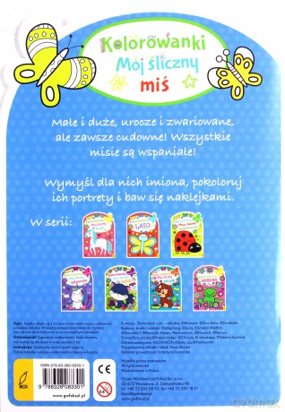 Kolorowanka z wykrojnikiem. Mój śliczny miś [KSIĄŻKA]