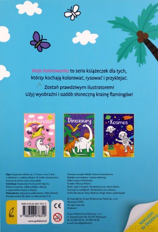 Moja kolorowanka. Flamingi [KSIĄŻKA]