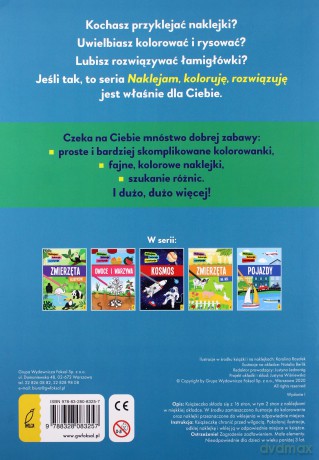 Naklejam, koloruję, rozwiązuję. Zwierzęta domowe [KSIĄŻKA]