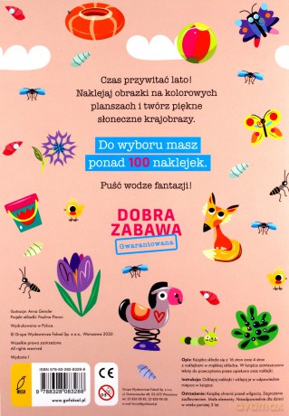 Ponad 100 naklejek. Kolorowe lato. Naklejkowo [KSIĄŻKA]