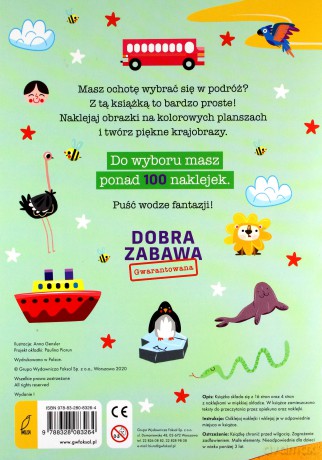 Ponad 100 naklejek. Kolorowe podróże. Naklejkowo [KSIĄŻKA]