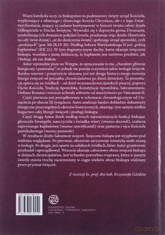 Sakrament święceń Święcenia biskupa - Czesław Krakowiak [KSIĄŻKA]