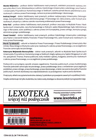 Zarys finansów publicznych i prawa finansowego (wyd.9/2020) [KSIĄŻKA]