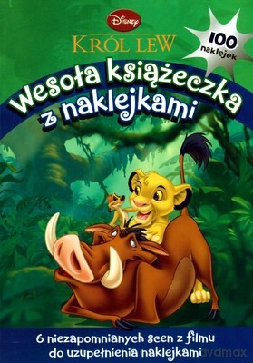 Król Lew Wesoła Książeczka z Naklejkami [KSIĄŻKA]