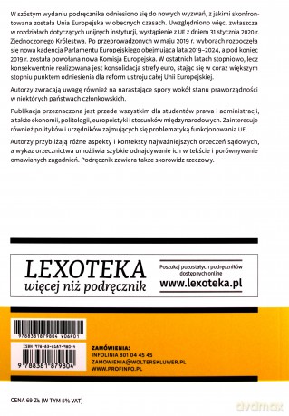 Instytucje i prawo Unii Europejskiej - Jan Barcz, Maciej Górka [KSIĄŻKA]