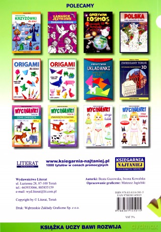 Krzyżówki ortograficzne dla dzieci 7-12 lat - Beata Guzowska, Iwona Kowalska [KSIĄŻKA]
