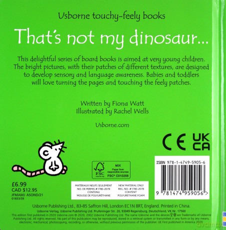 That's not my dinosaur - Fiona Watt [KSIĄŻKA]