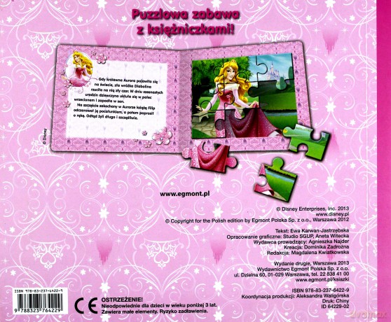 Księżniczka Puzzlowa Książeczka (twarda) [KSIĄŻKA]