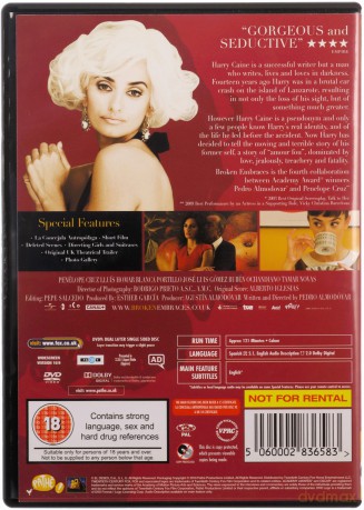 Broken Embraces (Przerwane objęcia) [DVD]