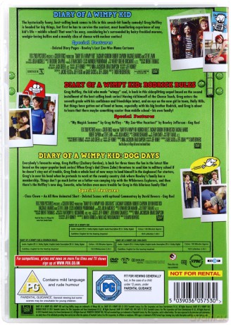 Diary Of A Wimpy Kid 1-3 (Dziennik cwaniaczka 1-3) [3DVD]