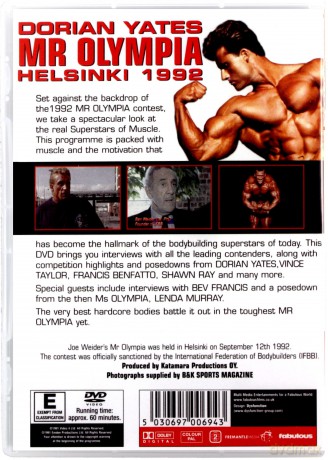 Dorian Yates: Mr Olympia - Helsinki 1992 [DVD]