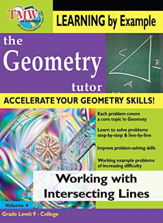 Geometry Tutor: Working With Intersecting Lines [DVD]