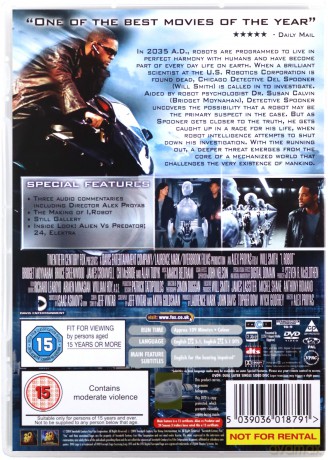 I, Robot (Ja, robot) [DVD]